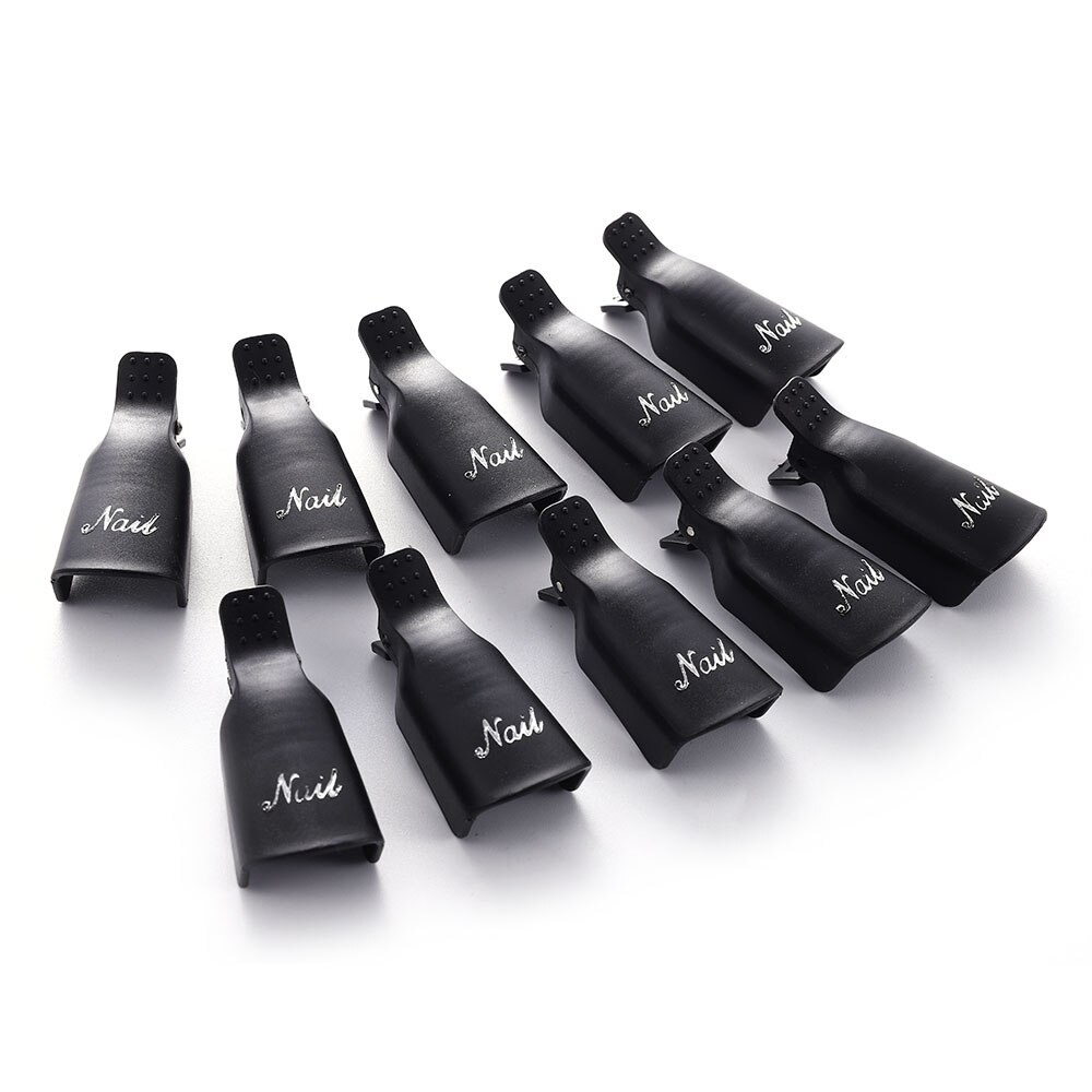 10 Stks/zak Nagellak Remover Set Plastic Hand Nail Soak Off Uv Gel Clip Cap Benodigdheden Voor Professionals Gereedschap manicure: TA389
