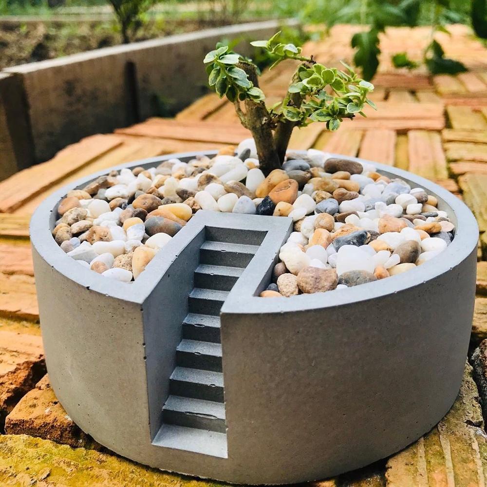 Siliconen Beton Pot Mallen Beton Mallen Voor Container Doos Diy Planter Mallen Beton Maker Mallen