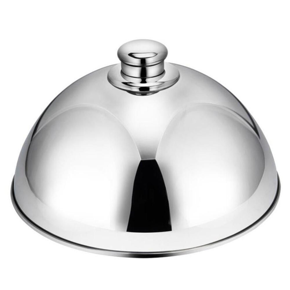 Stainless Steel Dome Food Meal Cover Steak Cover Cheese Melting Dome Serving Dish Food Cover For Home Restaurants Hotels Banquet: 10 inch silver