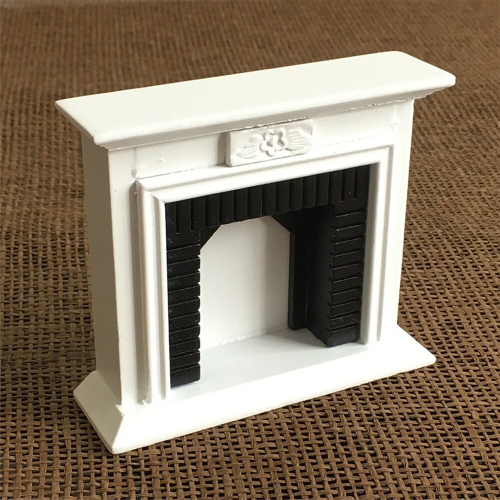 1:12 dekoration Weihnachten Party Miniatur Leichte Möbel Spielzeug Cafe Kamin Ornament Wand Requisiten Freistehende Puppe Haus