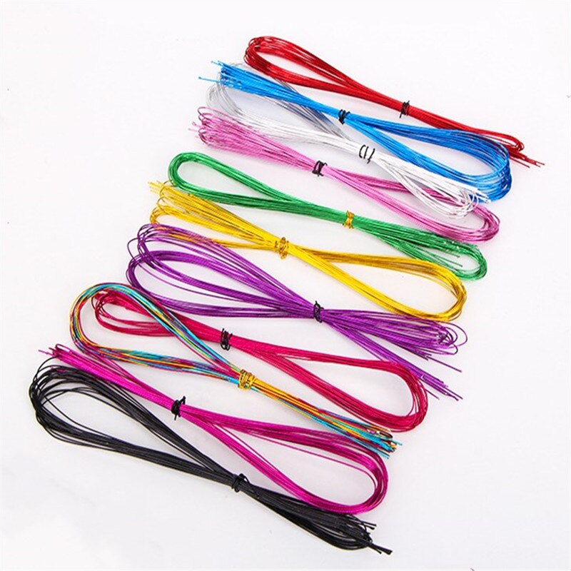 1 rollo de alambre de hierro fino de Color para manualidades, Materiales de encuadernación, modelo de accesorios de amarre, fabricación de flores, alambre de hierro Floral