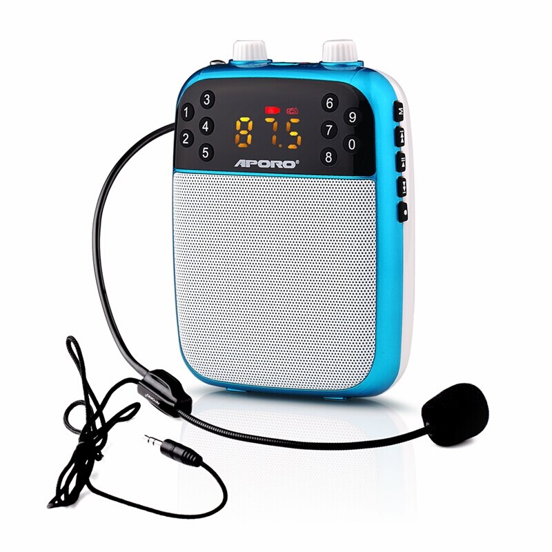 Indossabile Amplificatori 10W cablata Megafono per L&#39;insegnamento di Promozione Amplificatore di Voce Portatile 2000mAh Grande Potenza Auricolare Mic oratore