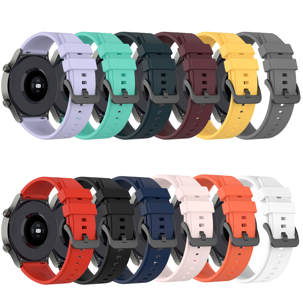 Silikonereim til Amazfit GTR 42mm - Erstatningsarmbånd 20mm