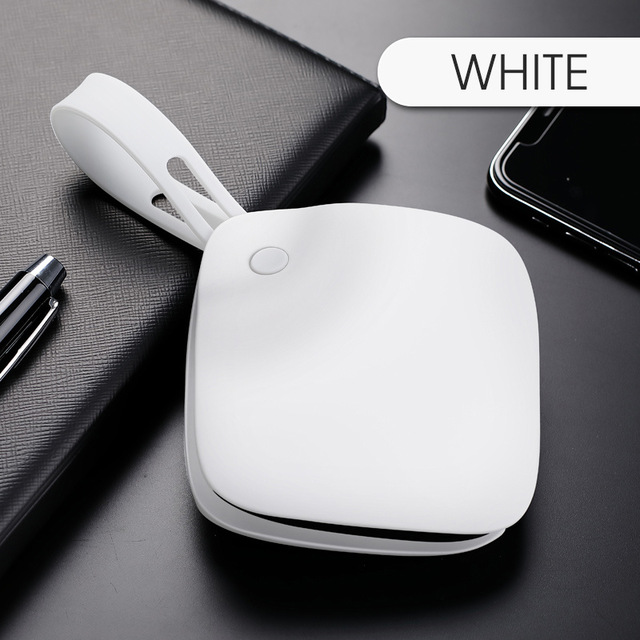 Calentador de manos USB de invierno, minicalentador de bolsillo, batería de 5000mAh, fuente de alimentación móvil para exteriores/negocios, calentamiento rápido: White