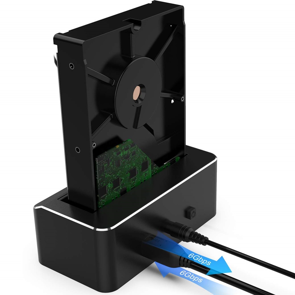 Tool Gratis Usb 3.0 Naar Sata Externe Harde Schijf Docking Station Met 2-Port Hub En Kaartlezer Voor 2.5/3.5 Inch Hdd Ssd Sata Iii