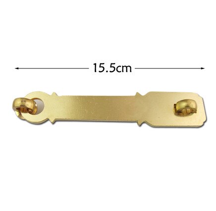 Chinese antique lock Pure copper chain Buckle Door Latch Door lock Copper thickened latch: Bronze 15.5cm