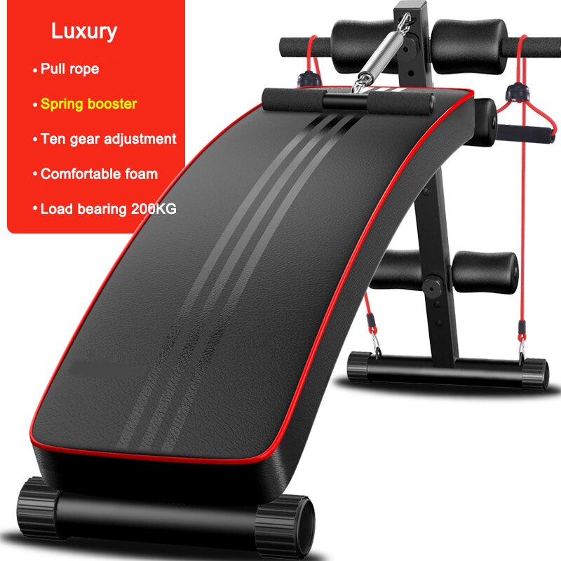 Dumbbell bench men and women exercise aid sit-ups Dumbbell bench home multifunctional supine board Fitness Equipment: Blue