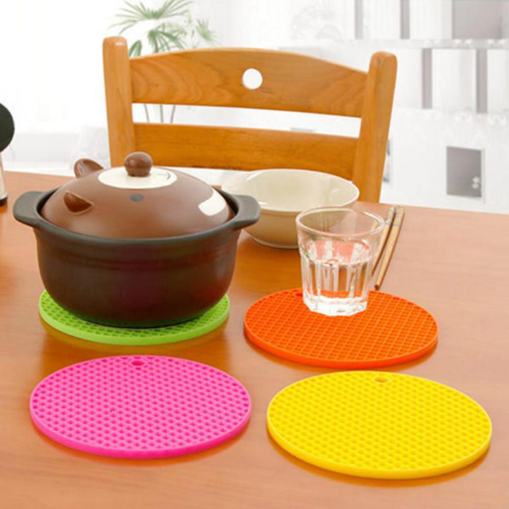 Circulaire Honingraat Siliconen Isolatie Mat Verdikte Anti-Slip Isolatie Mat