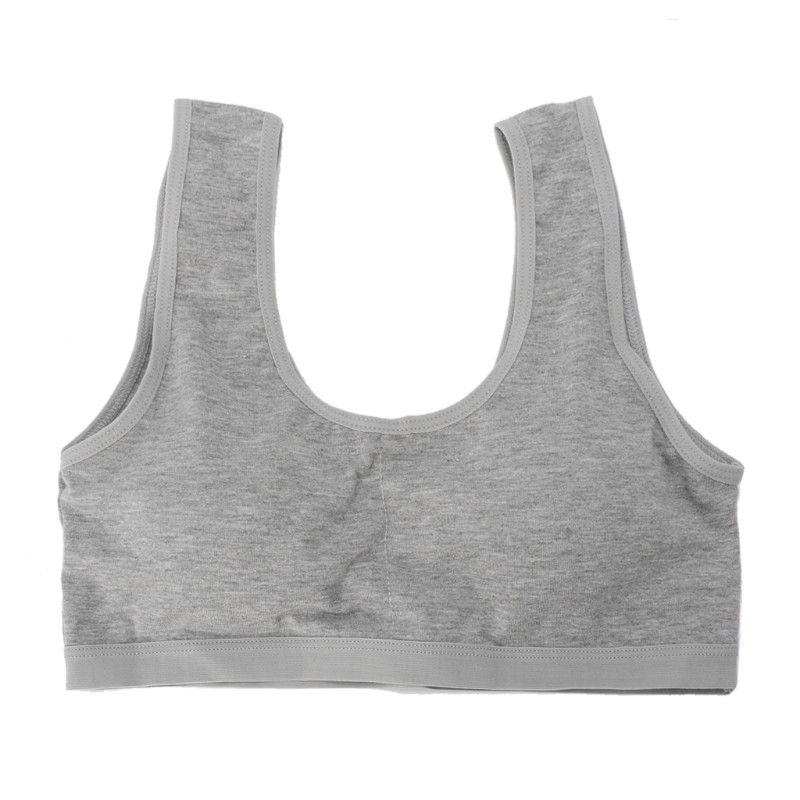 Ropa interior para niñas adolescentes Sujetador deportivo para adolescentes sujetador de entrenamiento para la puberdad D08C: GY