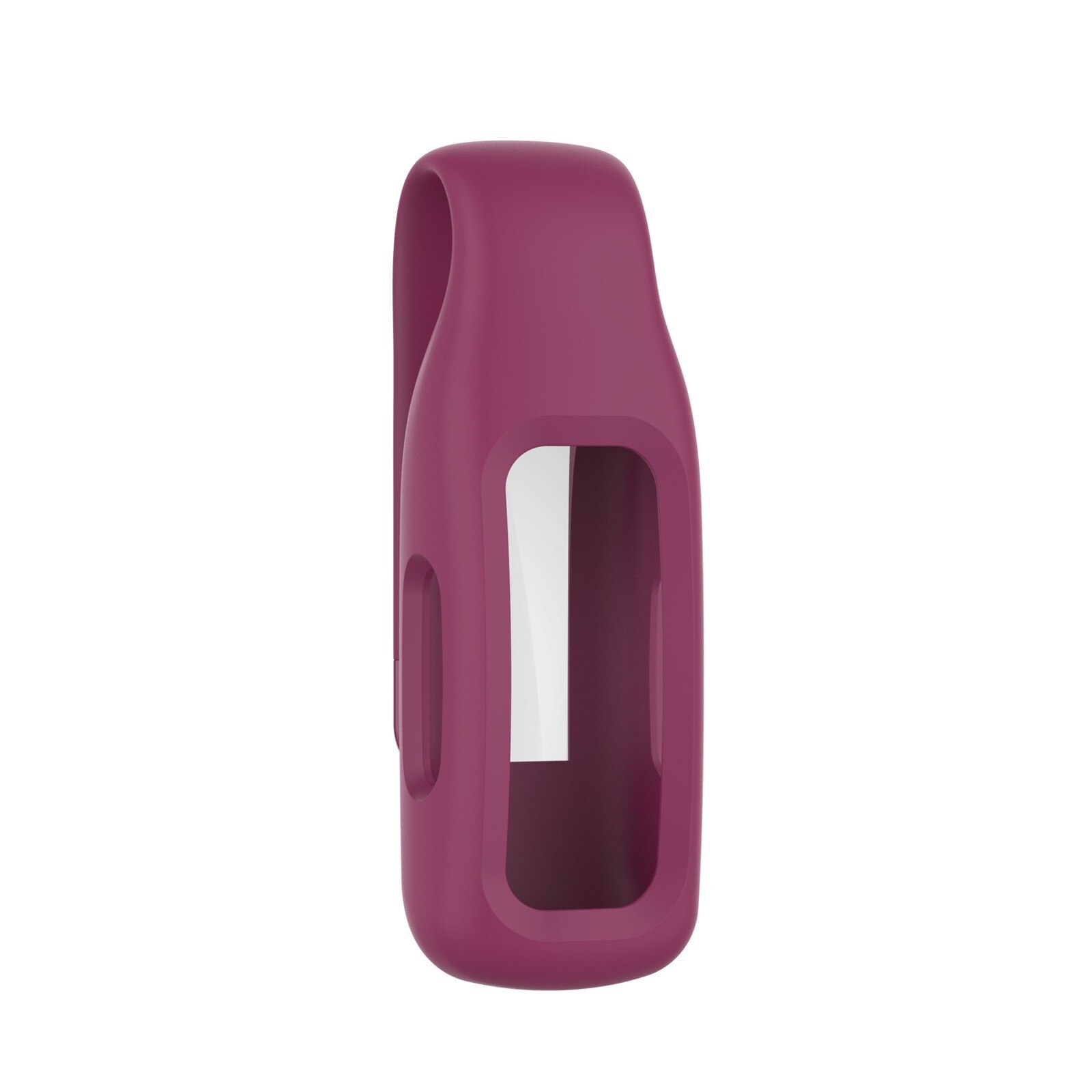 Silicone Case Cover Clasp Clip Holder Replacement Cover Protective Case Skin Clip For Fitbit Inspire-2 Smart Accessories: Wine