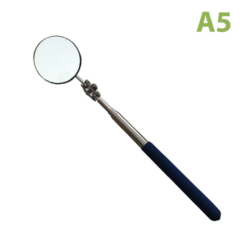 Portable Car Telescopic Detection Lens Inspection Round Mirror Car Angle Tools: A5