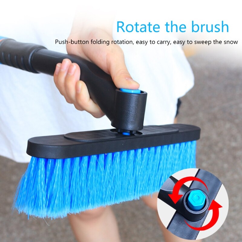 Cepillo extensible para quitar hielo, raspador de espuma desmontable, removedor de Sno w