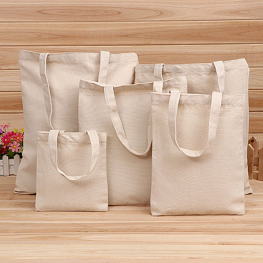 Minimalisme Pure Kleur Linnen Kruidenier Opvouwbare Tas Winkelen Opslag Herbruikbare Eco Tote Bag Meisje handtas Draagbare Toevallige Boekentas