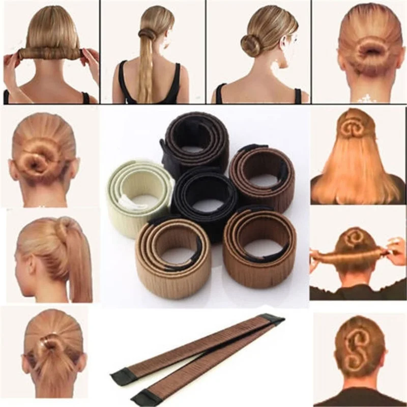 Strumento accessori per capelli parrucca sintetica ciambelle germoglio testa gruppo musicale sfera francese intrecciare francese Magia panino creatore dolce capelli Braider