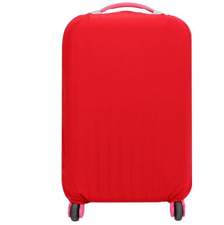 Wehyah Stretch Luggage Cover Suitcase Covers Travel Accessories Printed Striped Dust Cover 18&#39;&#39;-20&#39;&#39; Protective Case Solid ZY133: red