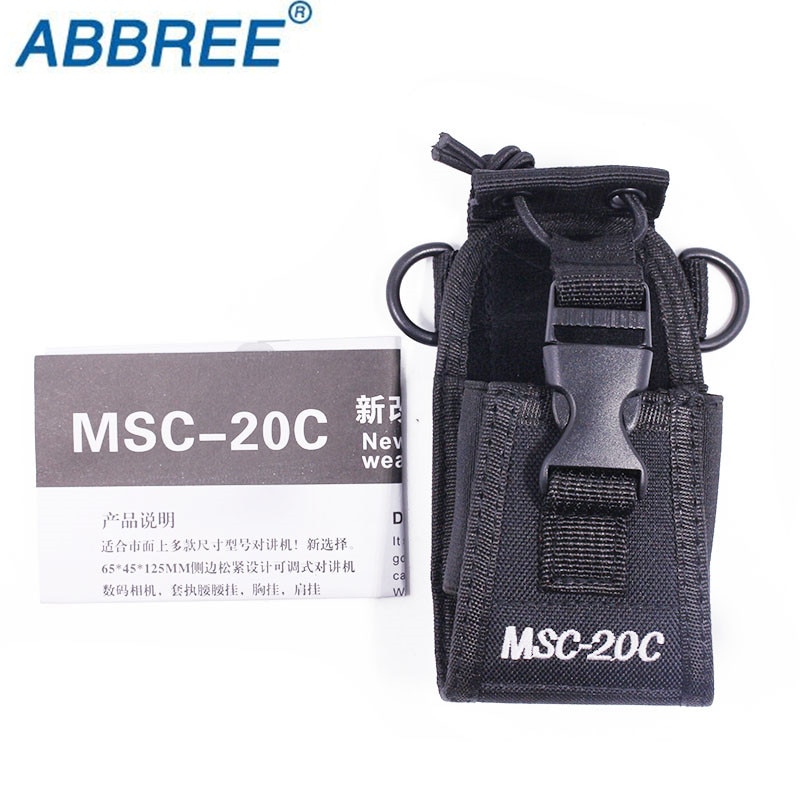 Abbree MSC-20C Multi-Function Two Way Radio Holder Holster Carry Case For Yaesu Icom Motorola TYT baofeng UV-5R UV-82 BF-888S