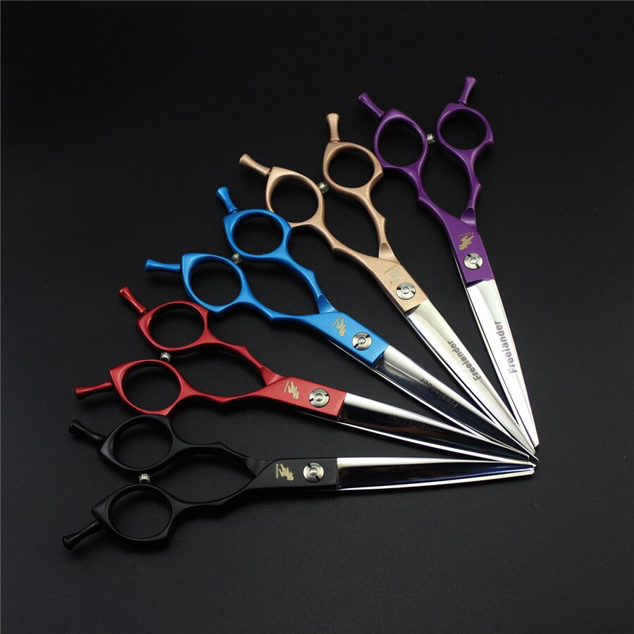 6.5inch Curved Scissor Thinning Shears Dog Scissors Pet Grooming Shear Hairdressing Tool Pet Groomer Accessory
