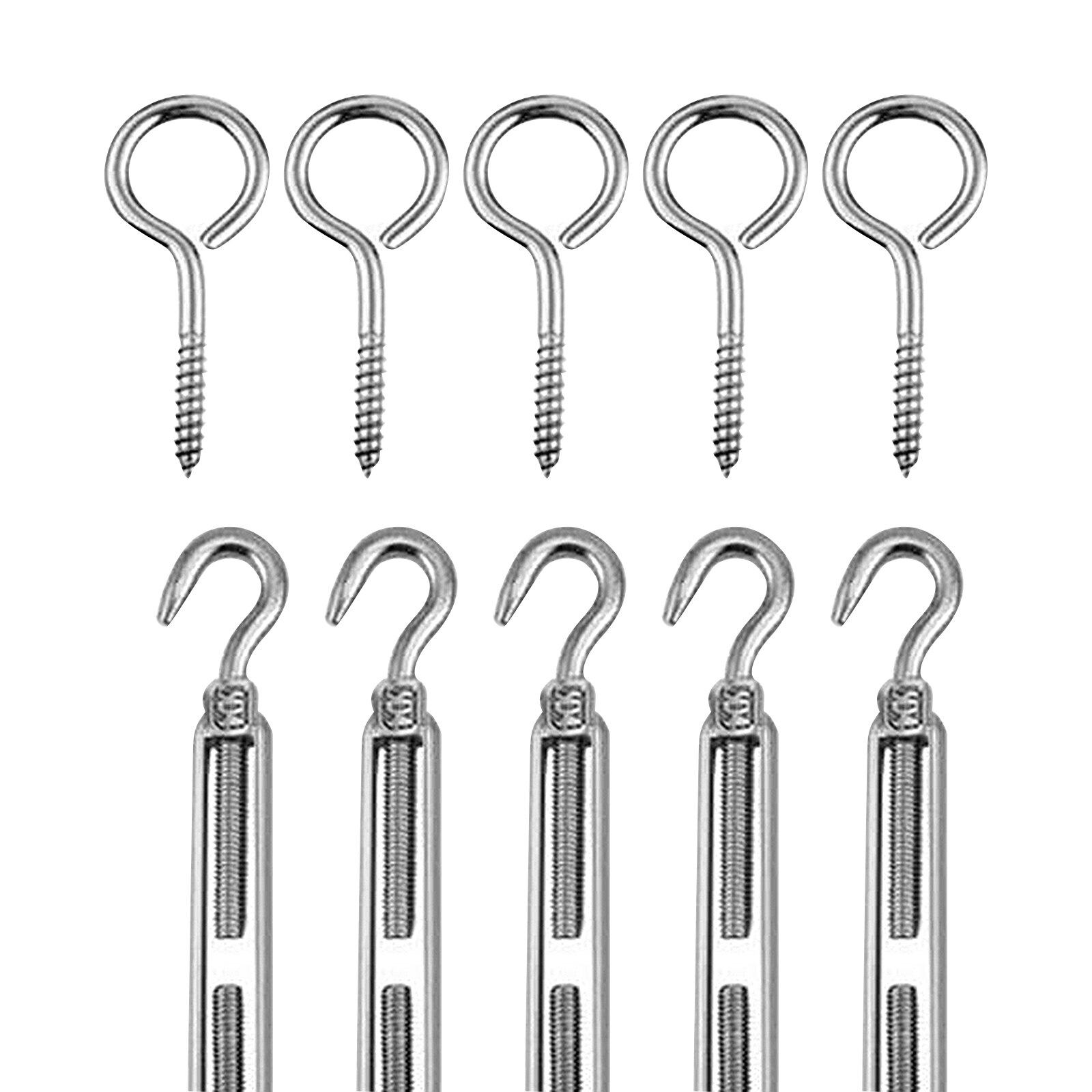 Câble flexible en Acier enduit pour Corde à Linge, accessoire souple, Bobine de 30 m en inox et recouverte de PVC Transparent, Diamètre 2 mm, en Kit, Set de 57 Pièces