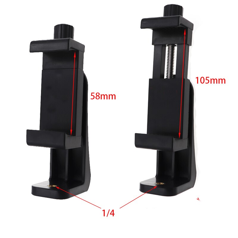 Universal Tripod Mount Adapter Cell Phone Clipper Holder Vertical 360 Rotation Tripod Stand For iPhone X 7 Plus Samsung Tripod