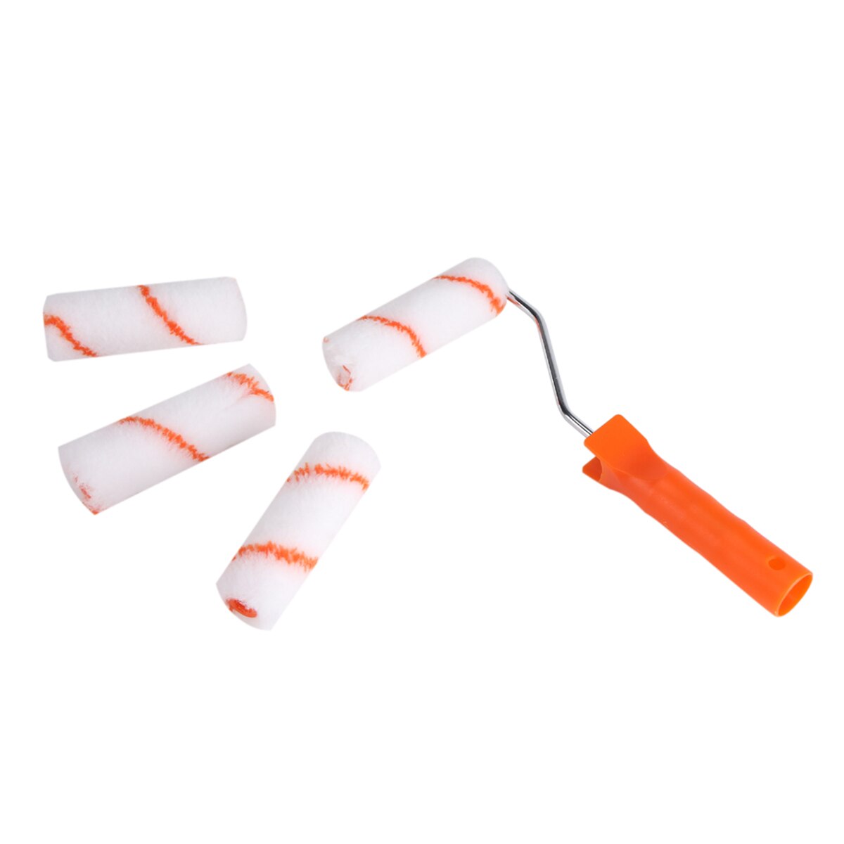 10-Piece 4 In Anti-slip handle Home Decoration Wall Paint Roller Replacable Tools Kit for painting kitchen cabinets