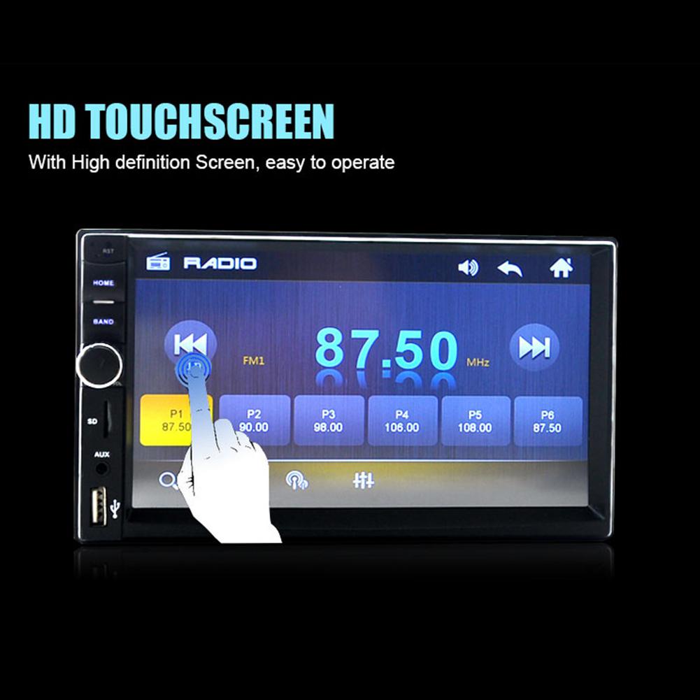 Kuulee 18cm 7018B Double 2 Din Car Video Player Touch Screen Multimedia player MP5 Player USB FM Bluetooth Car MP5 Player