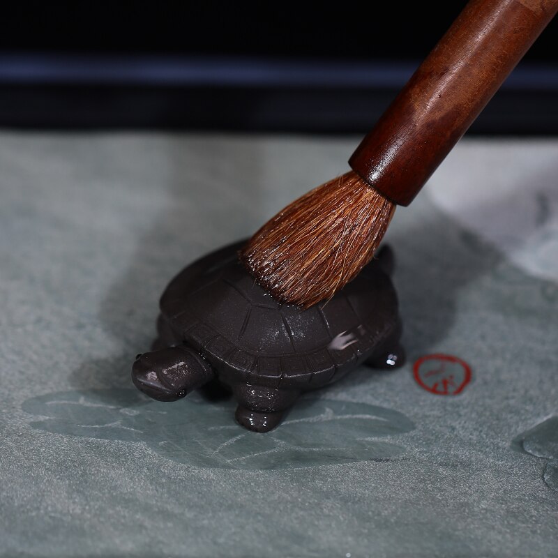 Purple Clay Tea Pet Handmade Turtle Ornament Home Furnishing Articles Tea Ceremony Akcesoria Do Herbaty Tea Accessories EI20TP