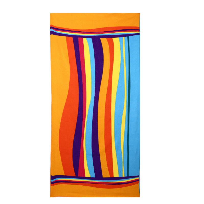 Microfiber Handdoek Voor Zwemmen Strand Gym Bad Reizen Outdoor Sport: COLORFUL STRIPS