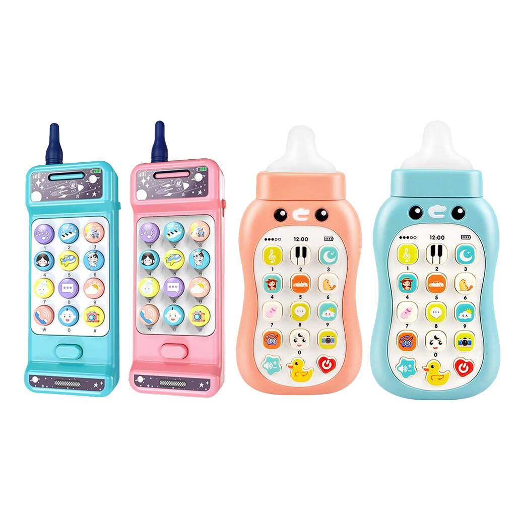 Mobile Phone Toys Children Toddle Baby Kids Play Cell Phone Music Learning