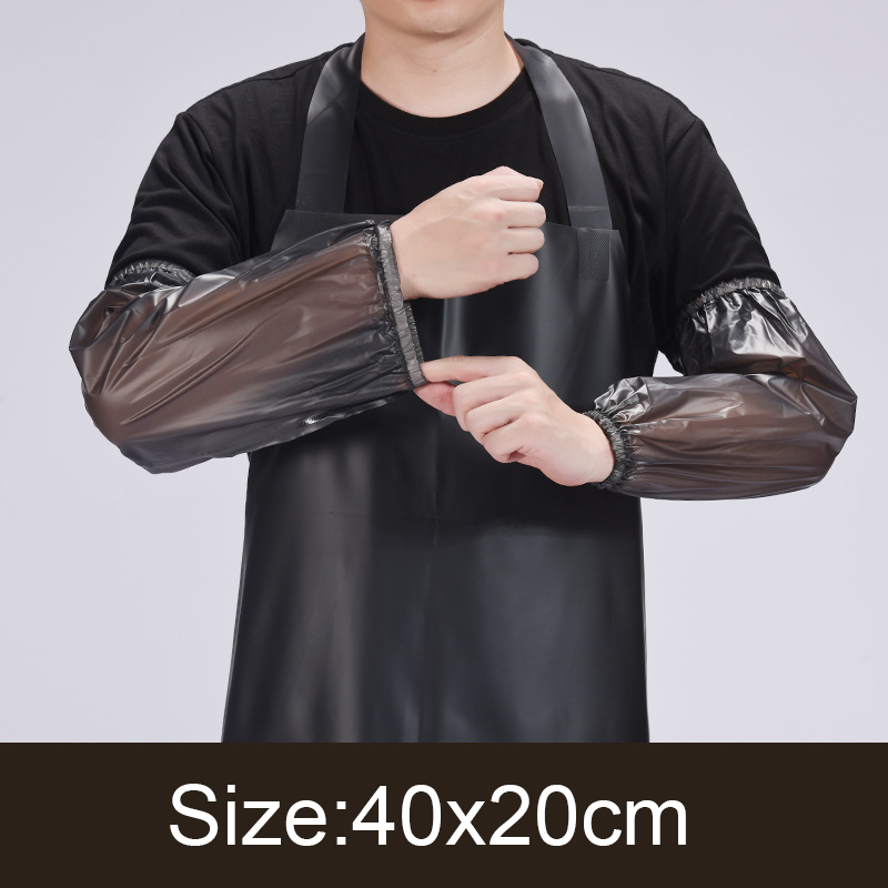 Mehrzweck-Armstulpen aus Latex, wasserdicht, für Küche, Zuhause, Haushalt, Haushalt, Ärmelabdeckung, Armschutz, Arbeitsreinigung: Grau