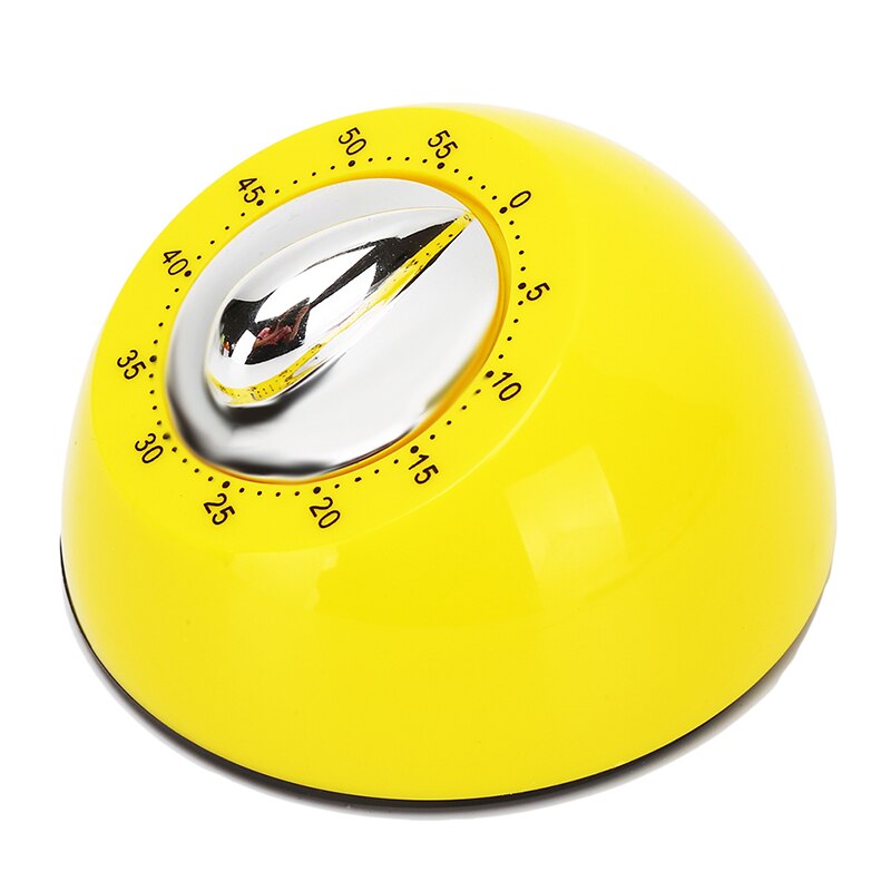 60 Minutes Timer Round Table Clock Timer Kitchen Timer Timer Countdown Student Time Manager Kitchen Accessories: yellow