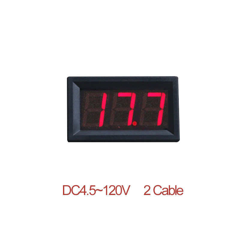 0.56 ''Digitale Voltmeter Kalibreren Lezen Ac 30-500V Dc 3.5-30V Dc 0-120V Rood Groen Blauw Led Display Voltage Meter 2 Draad 3 Draad
