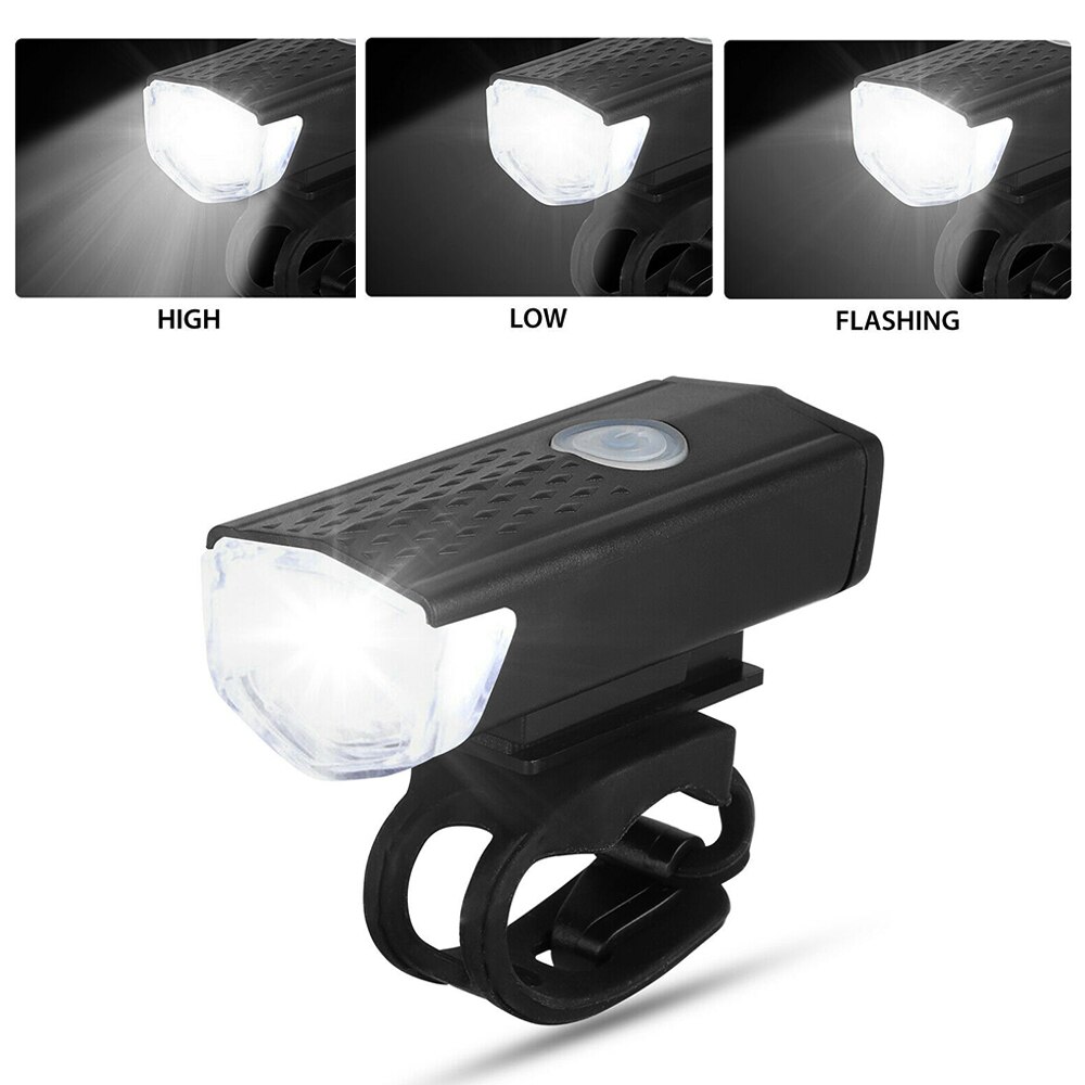 Fiets Licht Usb Led Oplaadbare Set Mountain Cycle Front Back Light Lamp Zaklamp