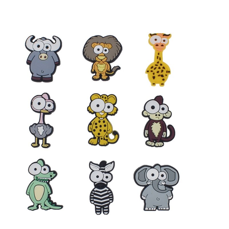 100pcs cartoon lovely cartton flower PVC Shoe Charms Shoes Accessories Fit Bands Bracelets croc jibz Kids decoration: Beige