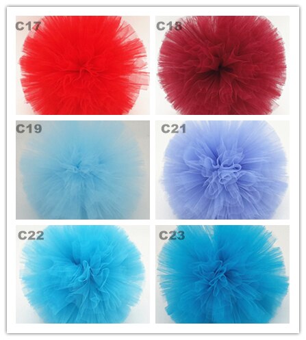 30cmst tyll pompoms fest bröllopsdekoration tyll pom pom