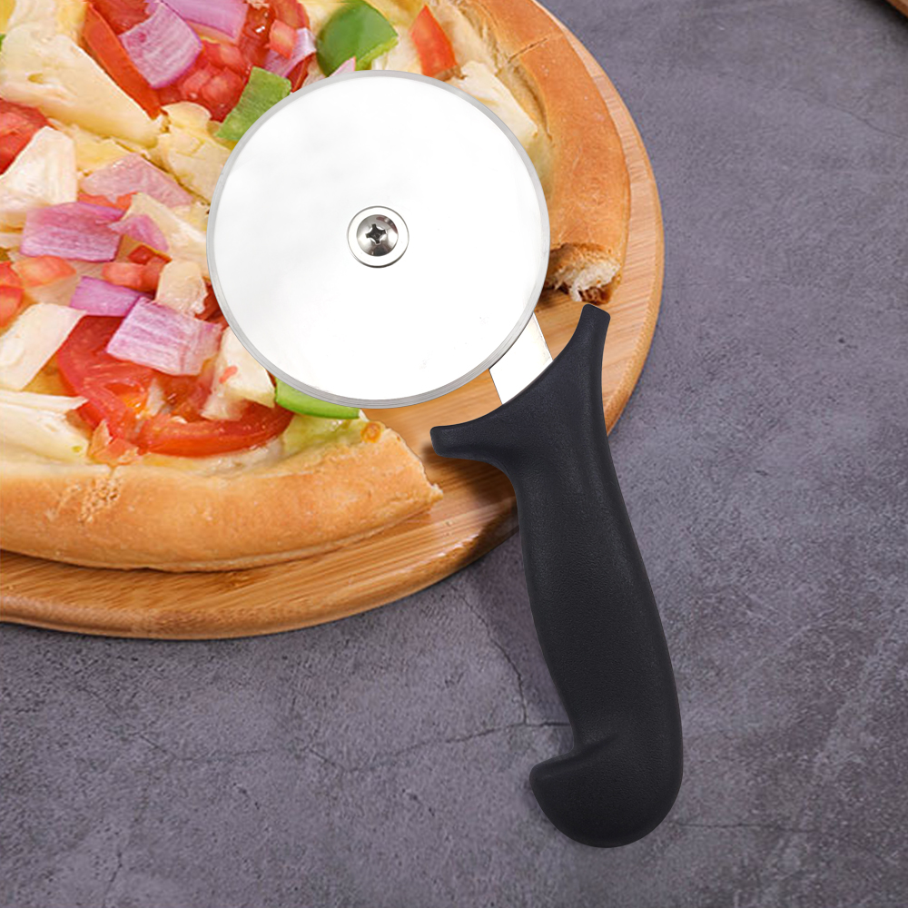 Pizza Cutter Wheel Stainless Steel Slicer Sharp funny Classic Cutters Kitchen Gadget with Finger Guard Protects