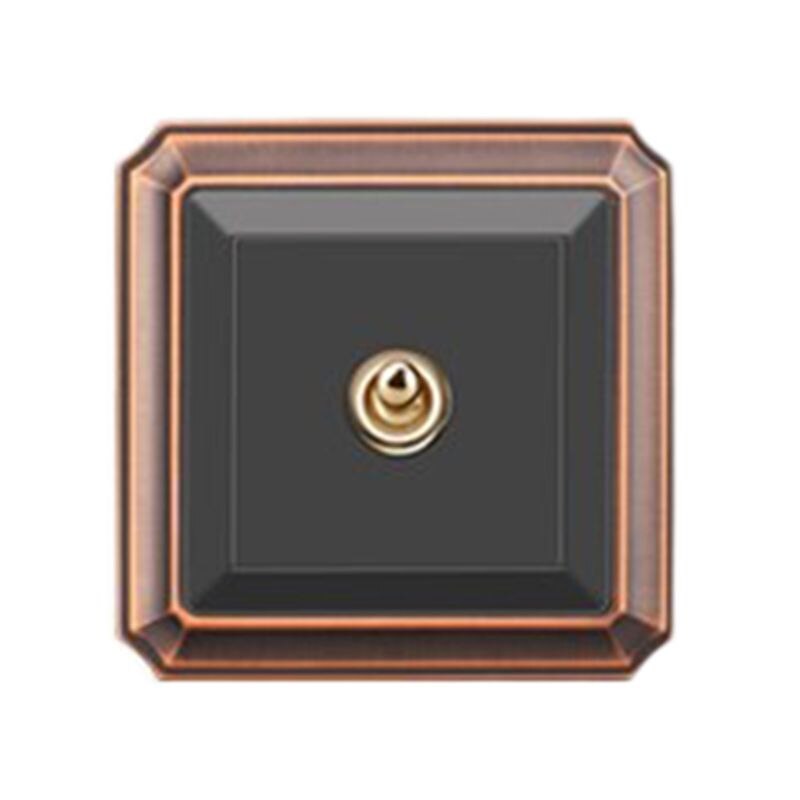 Antique 86 Type Retro Toggle Switch 1 GANG/ 2 GANG/ 3 GANG/ 4 GANG 110-250V Wall Panel Single Dual Control: Default Title