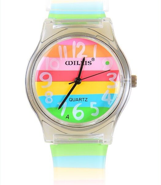 Merk willis dameshorloge waterdichte quartzhorloges hars dameshorloge kind jelly horloges dames polshorloges
