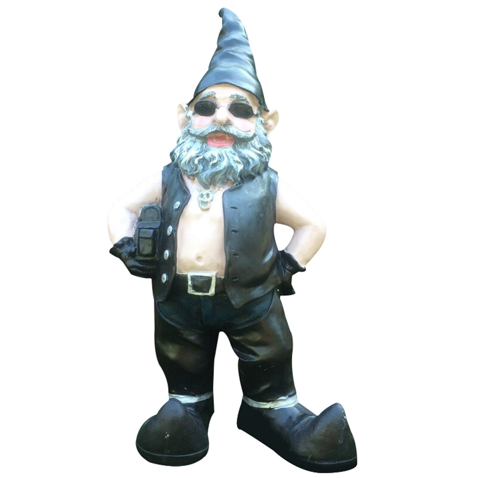 Gnomes Biker Dude Babe Motorcycle Gnome Garden Biker Gnome Couple Statues Resin Garden Decoration Outdoor Decoration De Jardin: Man