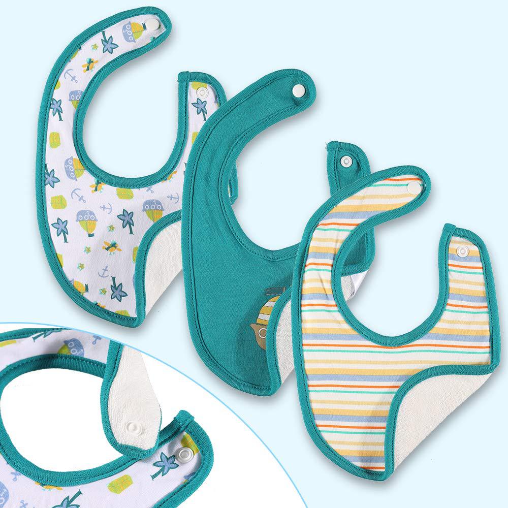 Baby Boy Accessories Cotton 3Piece Hat+3Piece Gloves+3Piece Bibs Newborn Photography Props Nightcap Sleep Boys Beanie