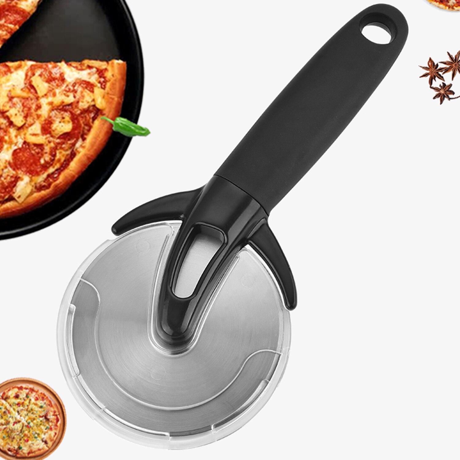 Pizza Snijwiel Pizza Slicer Met Non Slip Handvat Voor Taarten Wafels Koekjes Rvs Keuken Gadgets Vaatwasmachinebestendig