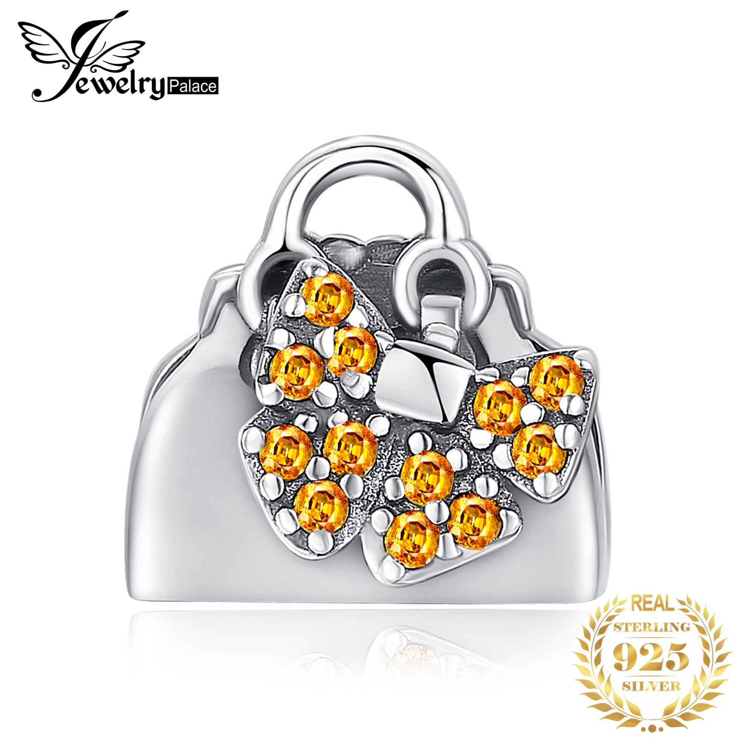 JewelryPalace Handbag 925 Sterling Silver Beads Charms Silver 925 Original For Bracelet Silver 925 original Beads Jewelry Making