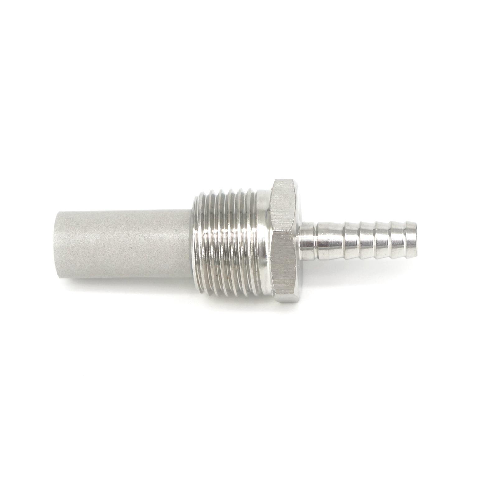 0,5 micrones 1/2 "BSPT 1/4" espiga para manguera de difusión de oxígeno piedra para elaboración casera