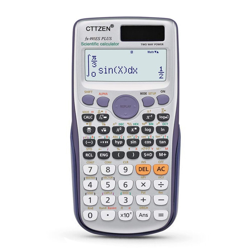 Scientific Calculator 417 Functions Solar & button battery Power Calculadora Cientifica Student Exam Calculator FX-991es Plus