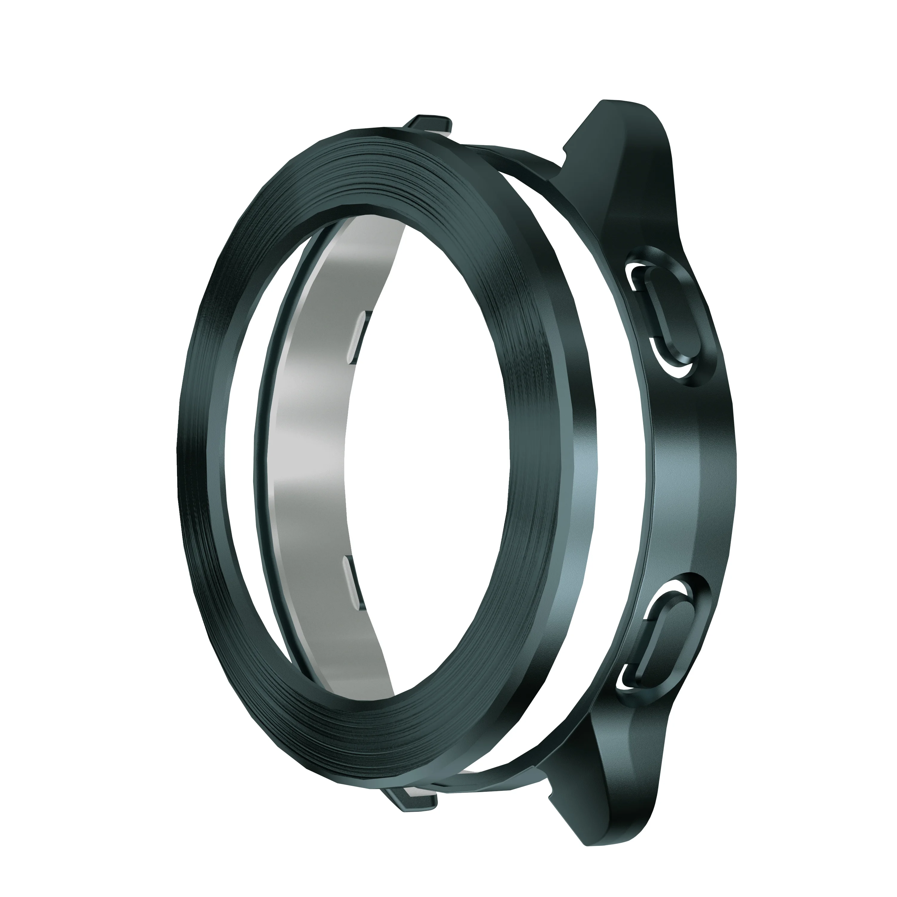 Abdeckung für Xiaomi Mi Uhr S3 fallen Zubehör PC Schutz Hülse für Mi Uhr S3 Galvani Draht Zeichnung Hohl fallen + lünette: Grün Blau