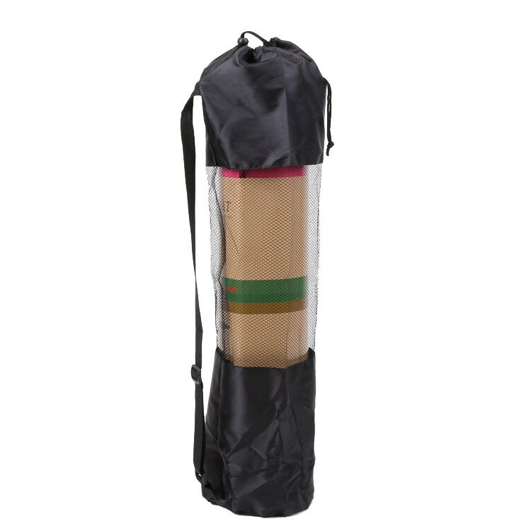 Tpe-yogamatte mit rutschfester oberfläche, positionslinien für fitness, gymnastik und pilates, inklusive yogamattentasche, 2 farben