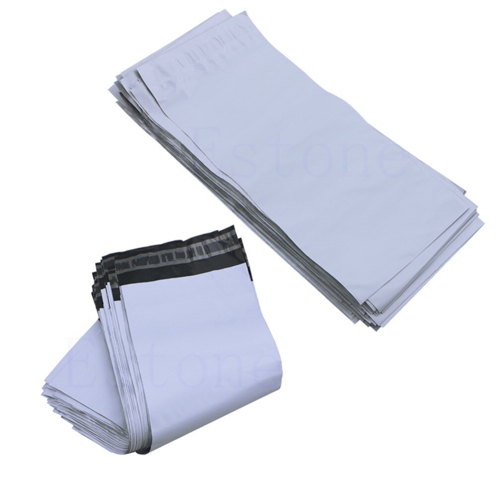 Lot 100Pcs 5 Sizes Poly Mailer Self Sealing Plastic Mailing Bag Polybag