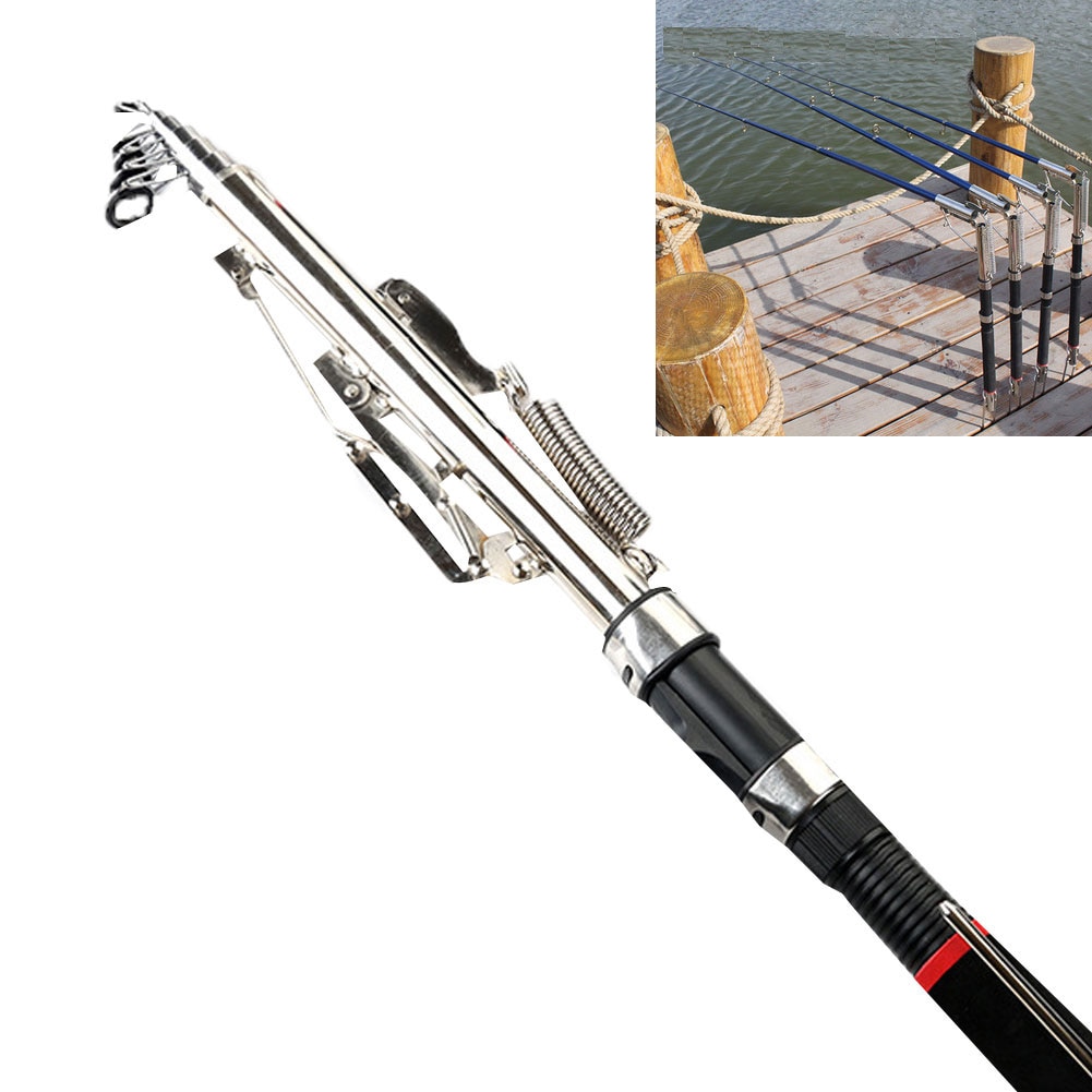 Canne à pêche télescopique automatique réglable, 2.1/2.4/2.7m, pour pêcher en mer, en mer, en rivière, en lac