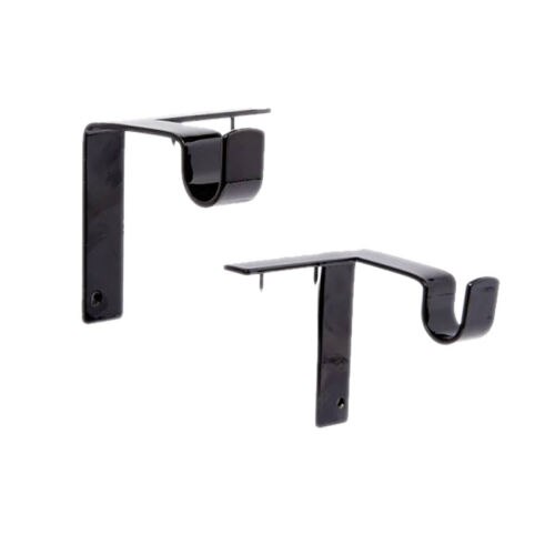 Double Hang Curtain Rod Bracket Into Window Frame Curtain Rod Brackets: Number 2
