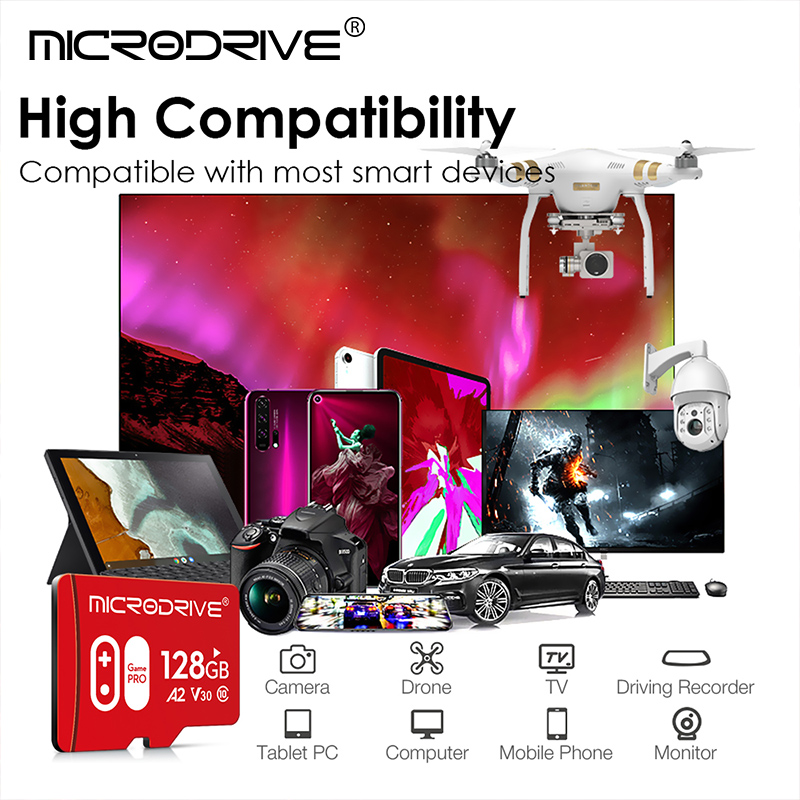 Micro TF SD Card 64GB 128GB 32GB 256GB Micro Card SD/TF Flash Card Memory Card mini sd For Phone