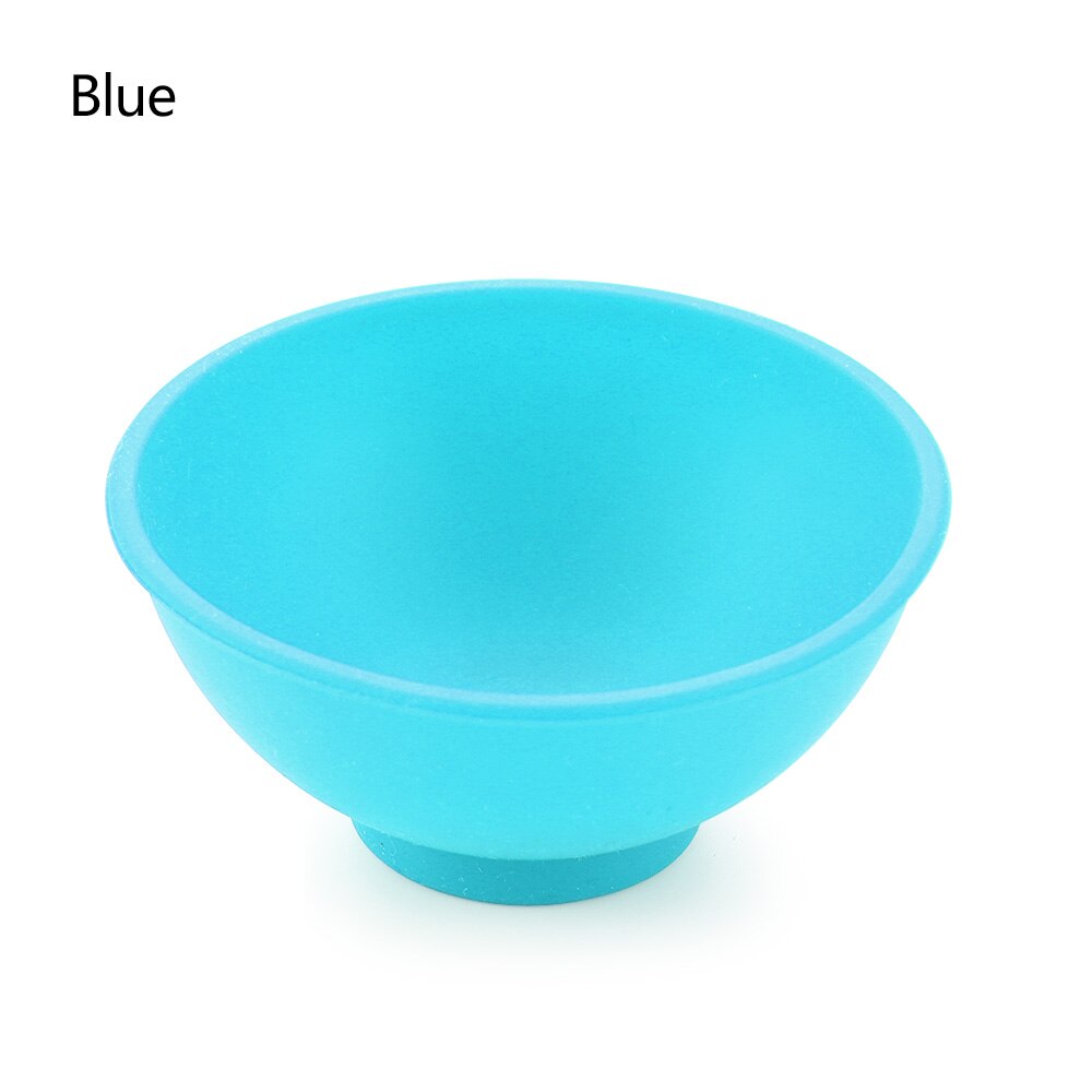 6.7x6.7x3cm Odorless Anti Silicone Bowl Facial Mask Mixing Prep Measuring Salt Sauce Sugar Butter Dressing Bowl: Blauw